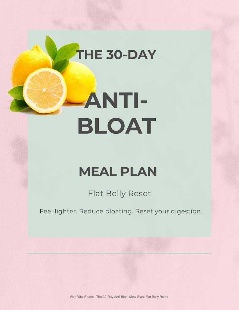 Cover of The 30-Day Anti-Bloat Meal Plan